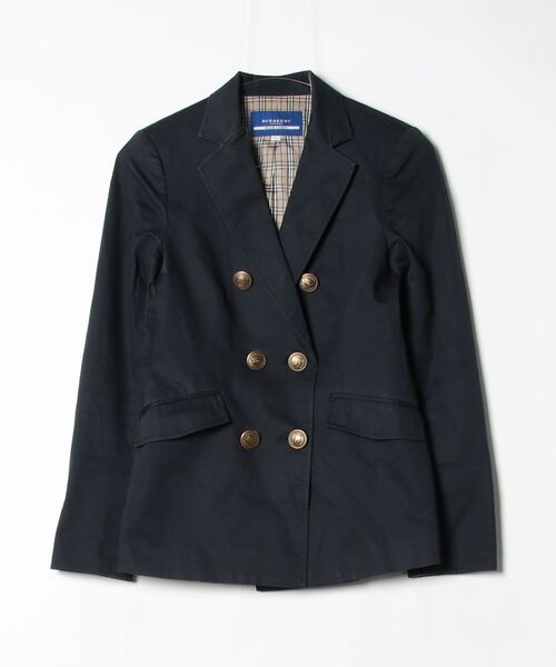 BURBERRY BLUE LABEL」 テーラードジャケット 36 ブラック レディース 