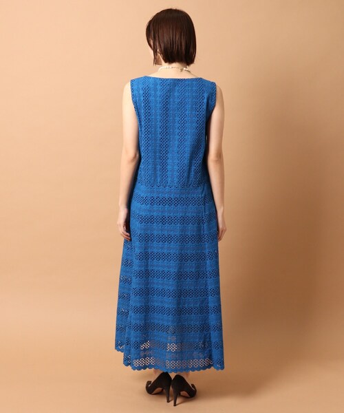 「DRESSTERIOR」 ノースリーブワンピース 38 ブラック レディースの画像