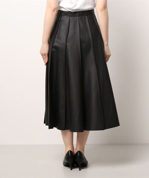 「LANVIN en Bleu」 フレアスカート 36 ブラック レディース_画像3