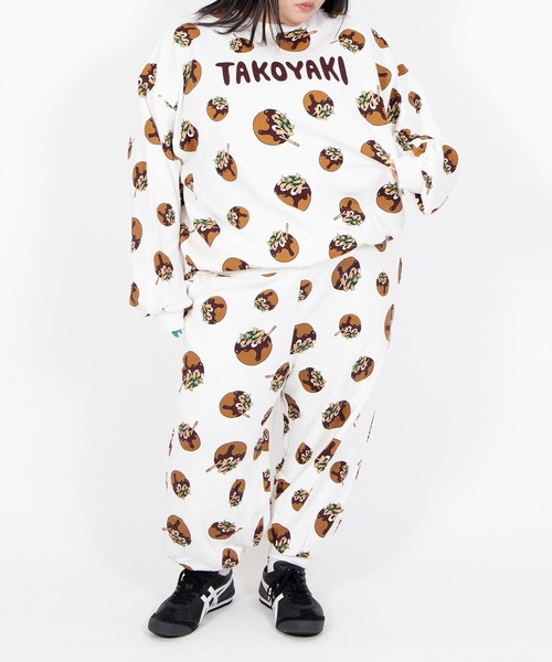 新品 TAKOYAKI スウェット プニュズ  たこやき 3 総柄 punyus PUNYUS - 新品 TAKOYAKI スウェット プニュズ たこやき 3 総柄 punyus