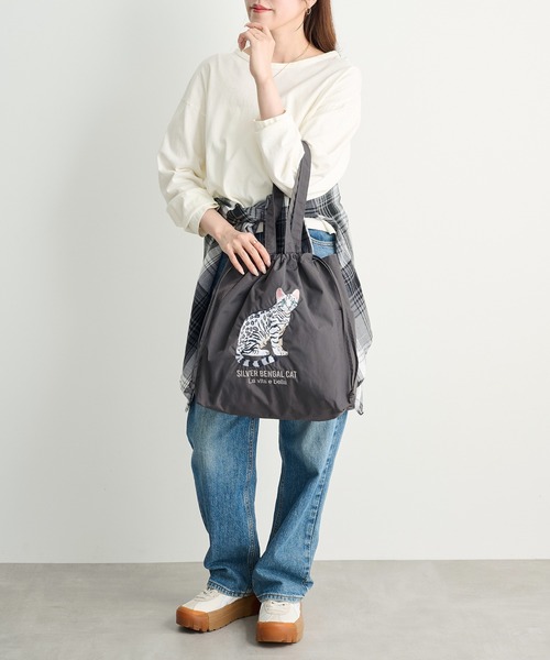 SETUP7（セットアップセブン） トートバッグ 「SETUP7」アニマル刺繍