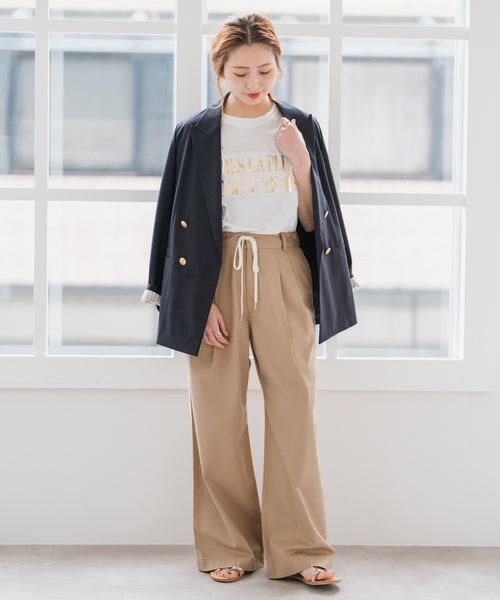 「Spick & Span」 半袖Tシャツ FREE シルバー レディース_画像2
