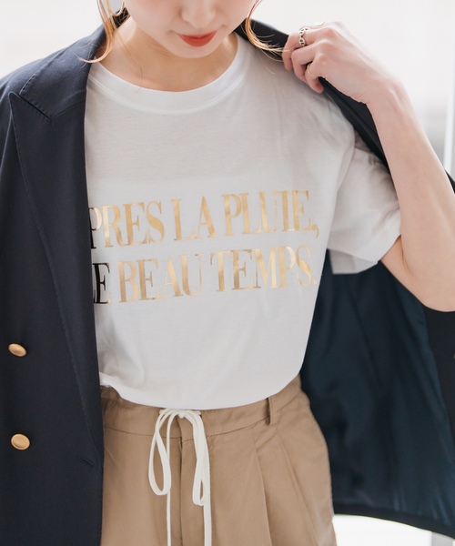 「Spick & Span」 半袖Tシャツ FREE シルバー レディース_画像5