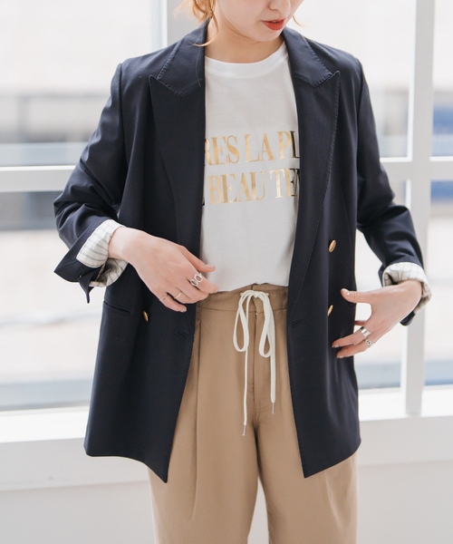 「Spick & Span」 半袖Tシャツ FREE シルバー レディース_画像7