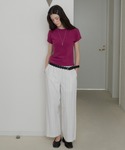 tシャツ 半袖 scallop pile pu...の詳細画像3