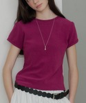 tシャツ 半袖 scallop pile pu...の詳細画像2