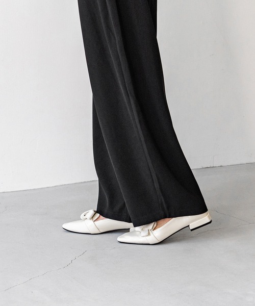 「menue」 パンプス 25.0cm ブラック レディース_画像4