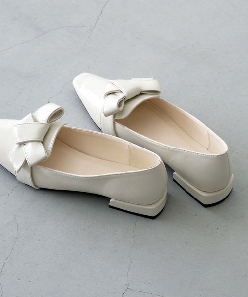 「menue」 パンプス 25.0cm ブラック レディース_画像6