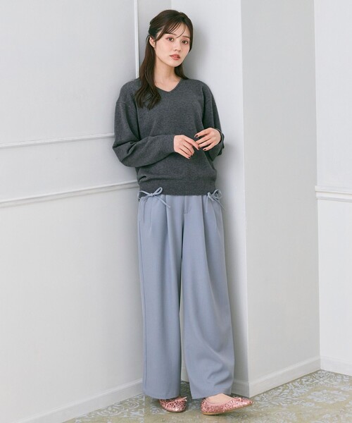 「Feroux」 長袖ニット F ブルー レディース_画像3