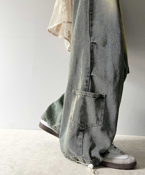 「Java」 カーゴパンツ X-LARGE ブラック レディース_画像7