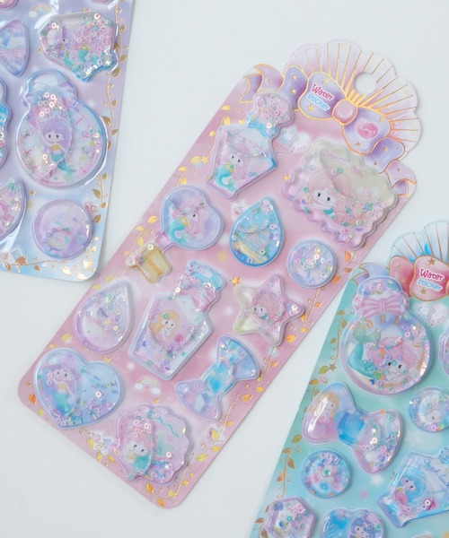 Jelly moo（ジェリームー） ステッカー 「 」 マーメイド シャカシャカ