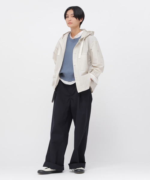 MHL.（エムエイチエル） ブラウス シャツ PAPER COTTON NYLON