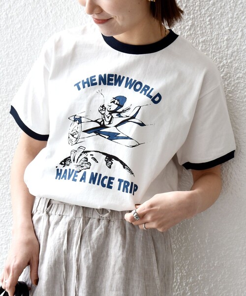 SHIPS any tシャツ 「SHIPS any別注」THE KNiTS:「洗濯機可能」ロゴ