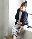 「soulberry」 7分袖シャツ L ネイ...の詳細画像4