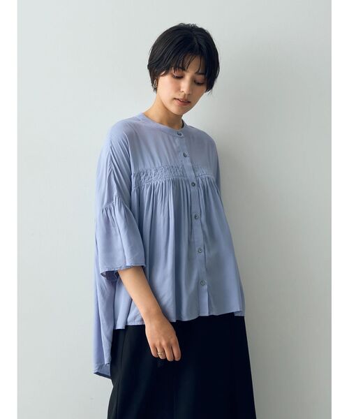 「YECCA VECCA」 7分袖ブラウス FREE チャコールグレー レディース_画像2
