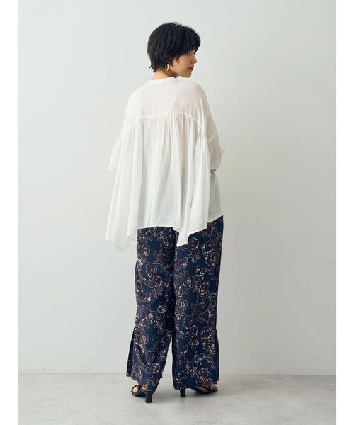 「YECCA VECCA」 7分袖ブラウス FREE チャコールグレー レディース_画像7