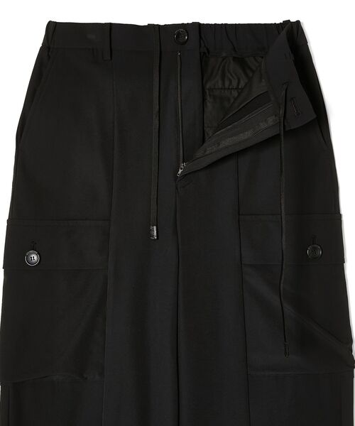ワイドパンツ スラックス FLAP-POCKET WIDE TROUSERS メンズ レディースの画像