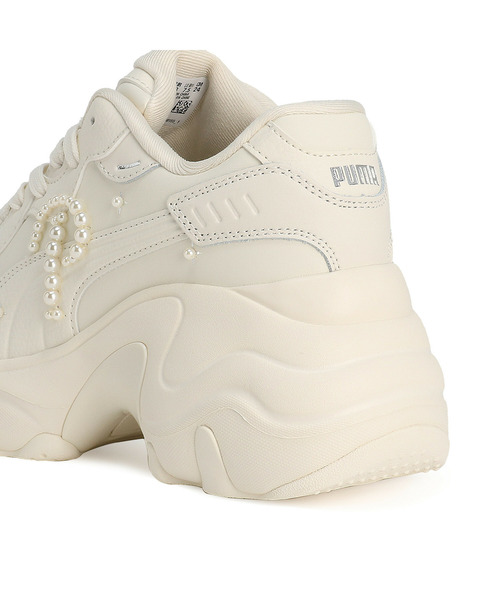 「PUMA」 ローカットスニーカー 22.0cm アイボリー レディース_画像3