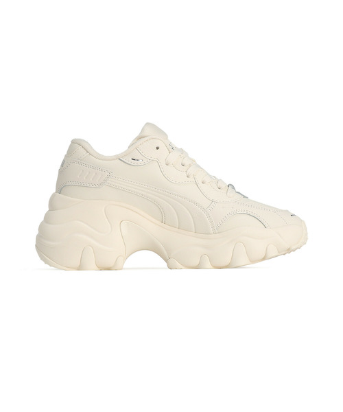 「PUMA」 ローカットスニーカー 22.0cm アイボリー レディース_画像5