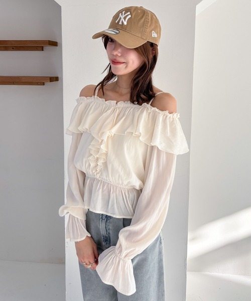 「Heather」 「NEW ERA」キャップ ONE SIZE ベージュ レディース_画像4