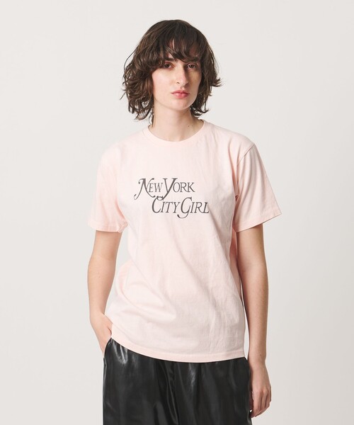 6 tシャツ 半袖 「6(ROKU)」NEW YORK CITY GIRL Tシャツ レディース