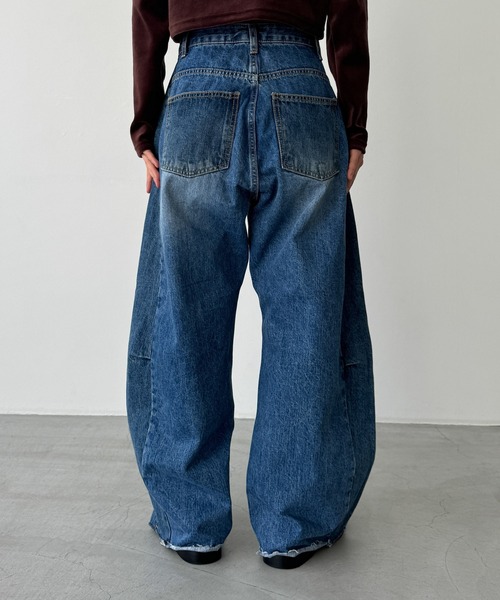 「CANAL JEAN」 「diggity」デニムパンツ SMALL インディゴブルー レディースの画像