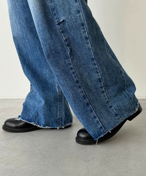 「CANAL JEAN」 「diggity」デニムパンツ SMALL インディゴブルー レディースの画像