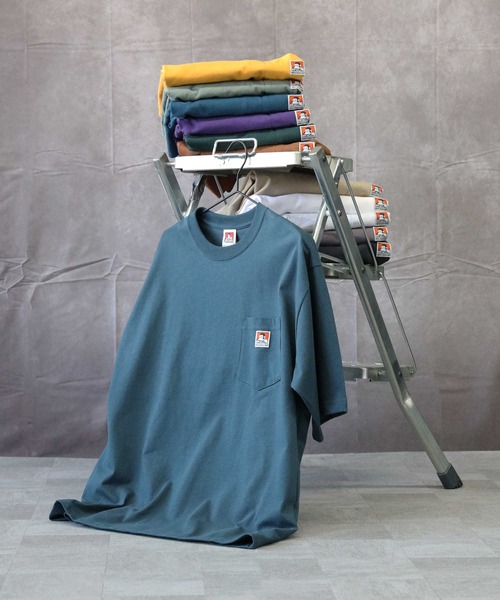「BEN DAVIS」 半袖Tシャツ M ホワイト メンズ_画像6