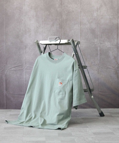 「BEN DAVIS」 半袖Tシャツ M ホワイト メンズ_画像8