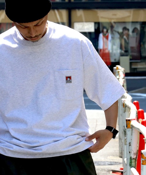 「BEN DAVIS」 半袖Tシャツ M ホワイト メンズ_画像9