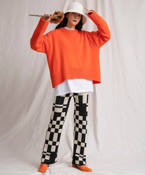 「MAISON SPECIAL」 長袖ニット FREE ブルー レディース_画像2