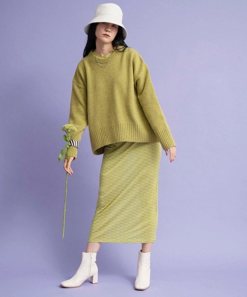 「MAISON SPECIAL」 長袖ニット FREE ブルー レディース_画像3