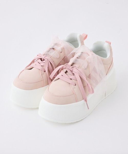 「one after another NICE CLAUP」 ローカットスニーカー L グレー レディース_画像9