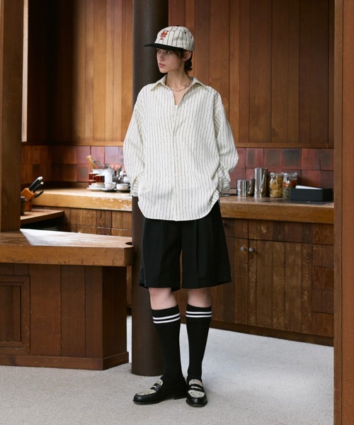 「soerte」 長袖シャツ 2 ホワイト メンズ_画像5