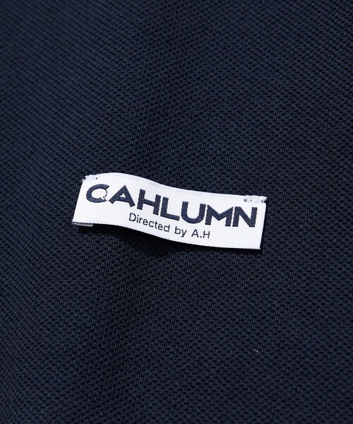 「CAHLUMN」 半袖ポロシャツ MEDIUM ネイビー メンズ_画像2