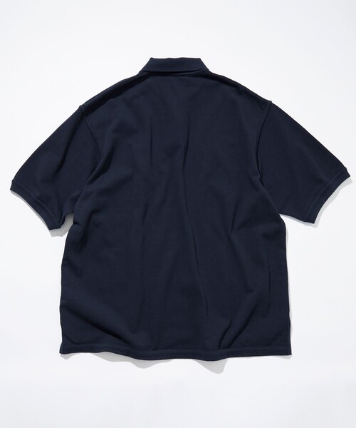「CAHLUMN」 半袖ポロシャツ MEDIUM ネイビー メンズ_画像9