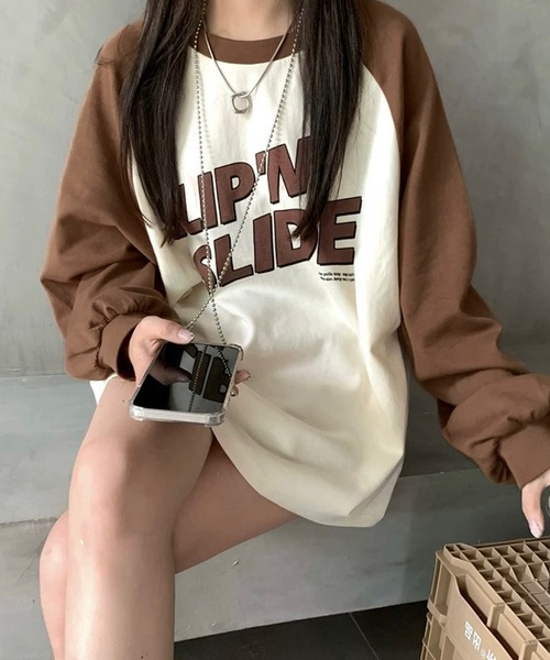 「shopnikoniko」 長袖カットソー フリー グリーン レディース_画像8