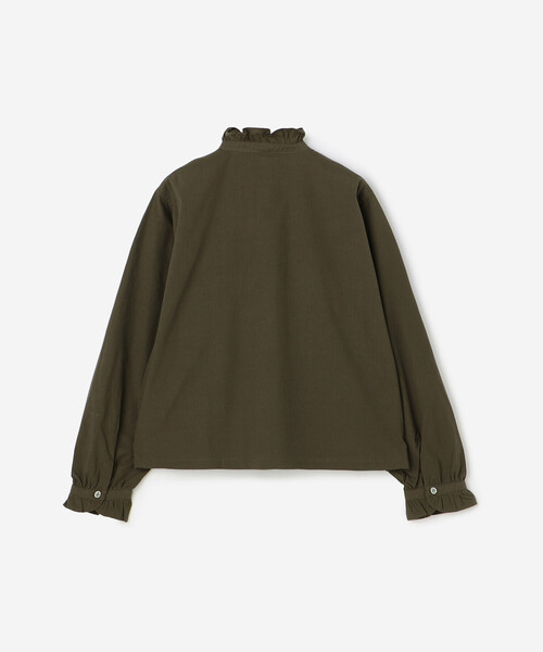 「LE GLAZIK」 長袖ブラウス 36 ダークブラウン レディース_画像3
