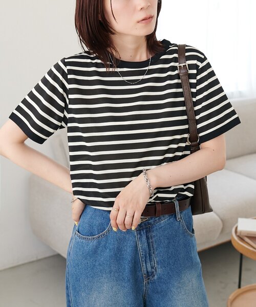 tシャツ 半袖 「WEB限定」リンガー配色Tシャツ レディース | Discoat | 13