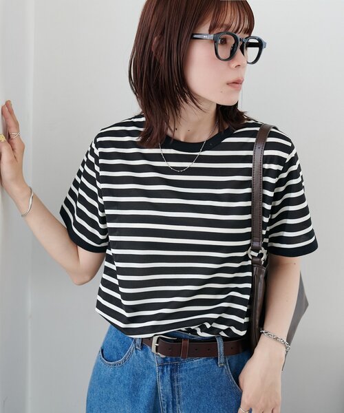 tシャツ 半袖 「WEB限定」リンガー配色Tシャツ レディース | Discoat | 14