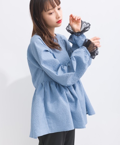 「terrace」 長袖ブラウス MEDIUM オフホワイト レディース_画像5