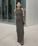 ドレス PIGMENT SHIRRING CU...の詳細画像5