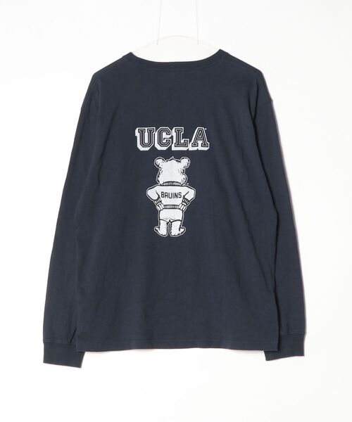 「UCLA」 長袖Tシャツ X-LARGE ネイビー メンズ_画像2