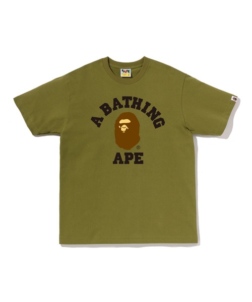 A BATHING APE（アベイシングエイプ） tシャツ COLLEGE TEE メンズ