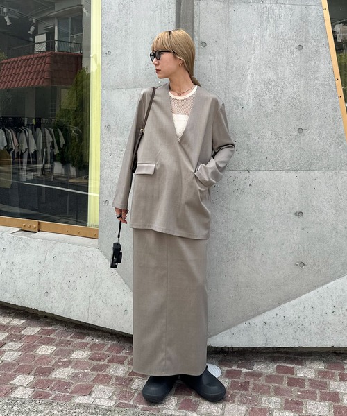 「feepur」 スカート SMALL ブラウン レディース_画像3