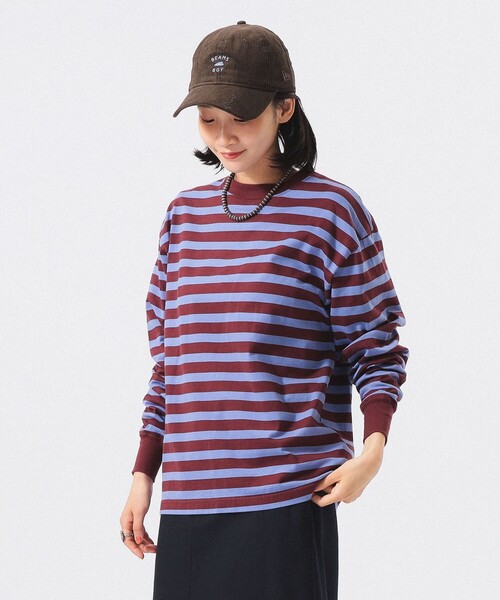 BEAMS BOY（ビームス ボーイ） tシャツ ベーシック ボーダー ロング