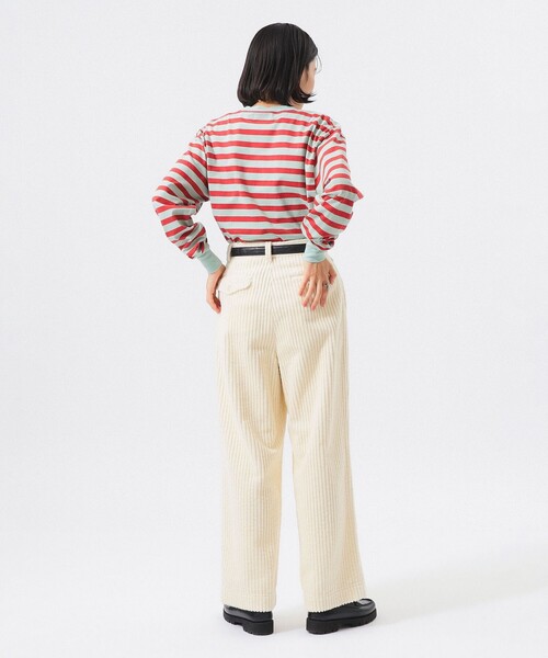BEAMS BOY（ビームス ボーイ） tシャツ ベーシック ボーダー ロング