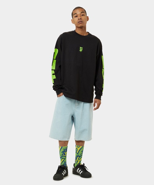 「HUF」 長袖Tシャツ X-LARGE ブラック メンズ_画像6