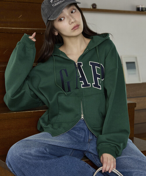 GAP（ギャップ） パーカー 裏起毛 PUBLUX × 別注 デザイン ロゴ 裏起毛 