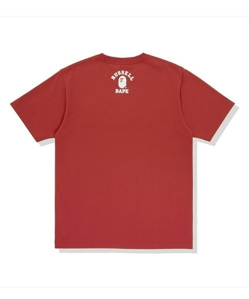 A BATHING APE（アベイシングエイプ） tシャツ BAPE X RUSSELL COLLEGE